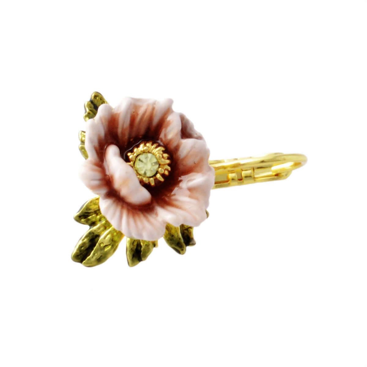 レネレイド Les Nereides AEJH111D/1 フラワーモチーフ フック ピアス JARDIN DHIVER