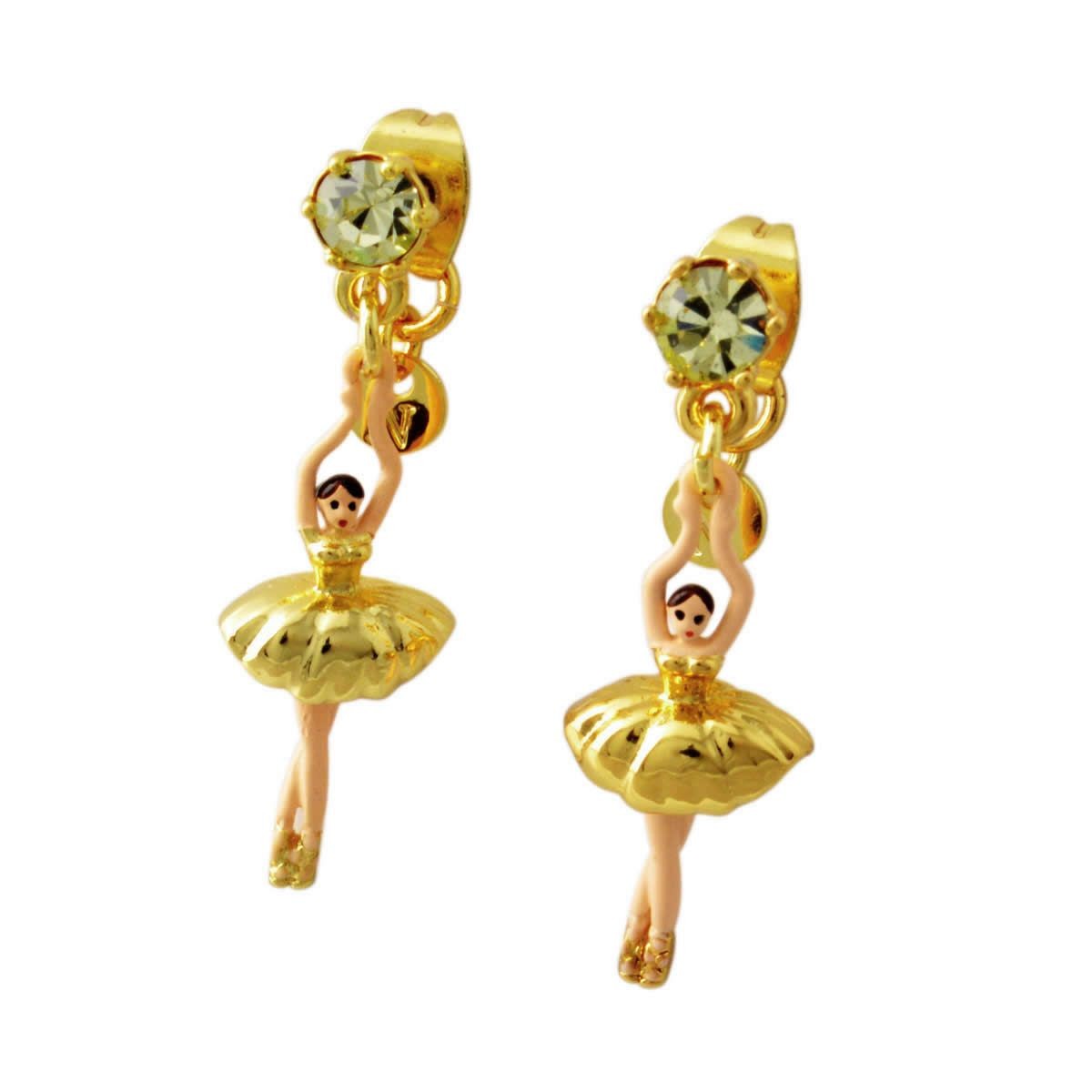 レネレイド Les Nereides AEMDD101T/4 バレリーナモチーフ パドゥドゥ ミニ スタッド ピアス MINI PAS DE DEUX
