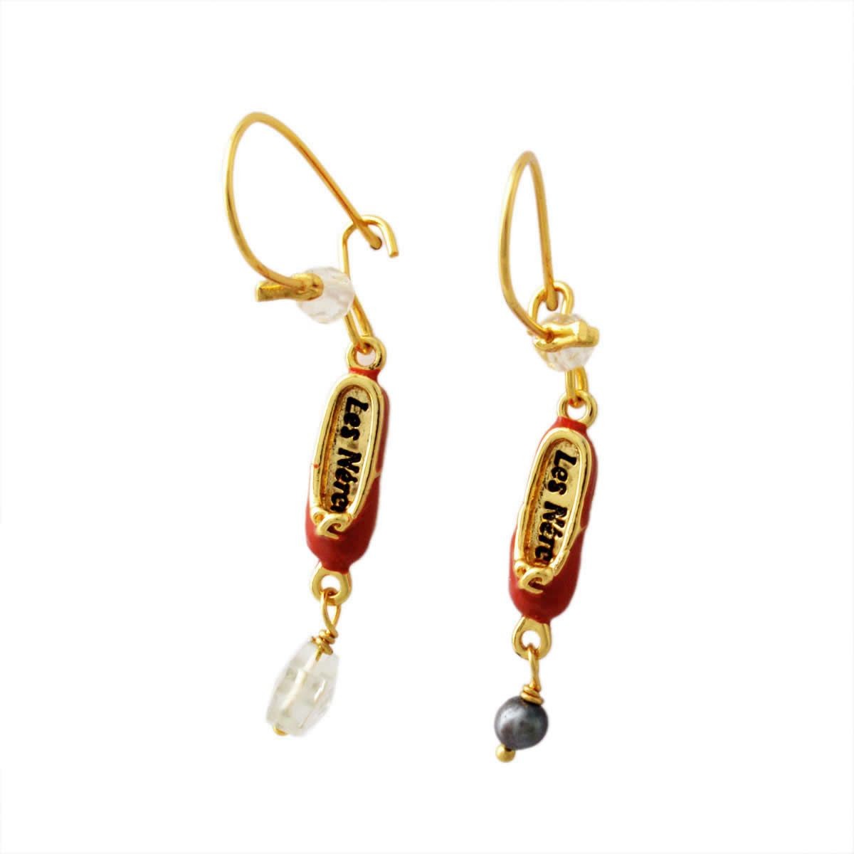 レネレイド Les Nereides RDD110H/3 バレリーナシューズモチーフ フック ピアス PAS DE DEUX