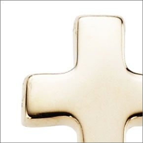 マレア リッチ  K10 クロスモチーフピアス　ゴールド 10KJ-03