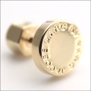 マークバイマークジェイコブス Logo Disc Studs ロゴ ディスク ピアス M3PE521 711  80096 ORO