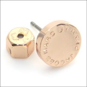 マークバイマークジェイコブス Classic Marc Logo Disc studs クラシックマーク ロゴ ディスク ピアス M3PE521-715  80604 ROSE GOLD