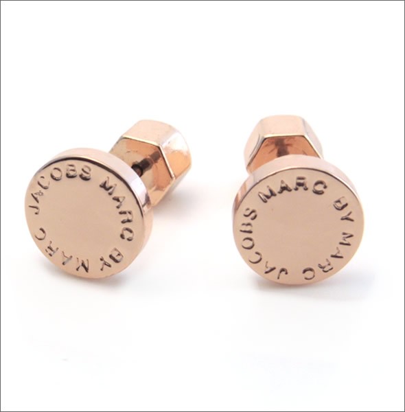 マークバイマークジェイコブス Classic Marc Logo Disc studs クラシックマーク ロゴ ディスク ピアス M3PE521-715  80604 ROSE GOLD