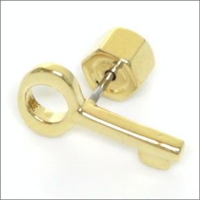 マークバイマークジェイコブス Lost & Found Key Studs キーモチーフ ピアス M0004215-711  80096 ORO