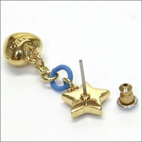 マークバイマークジェイコブス STAR AND PUFFY HEART EARRING スター＆ハートモチーフ ピアス M0004277-067 SILVER MIRROR