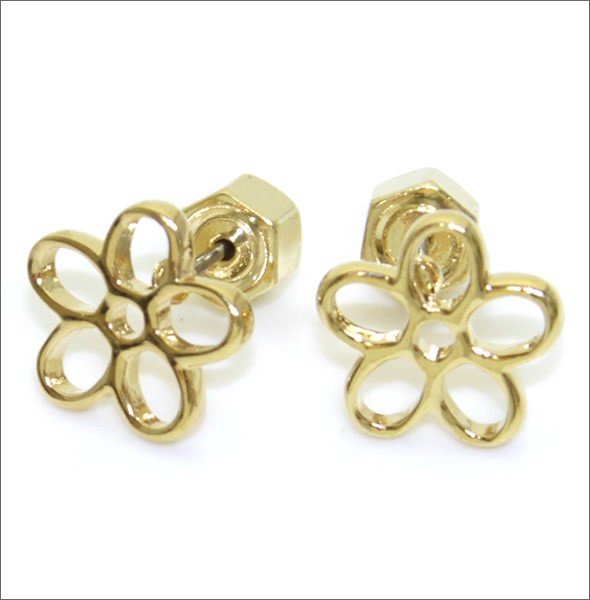 マークバイマークジェイコブス Cut Out Daisy Studs デイジーモチーフ ピアス M3PE528-711 80096 ORO