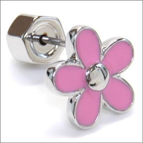マークバイマークジェイコブス M0005901-679 BRIGHT ROSE Enamel Daisy Studs デイジーモチーフ エナメル ピアス