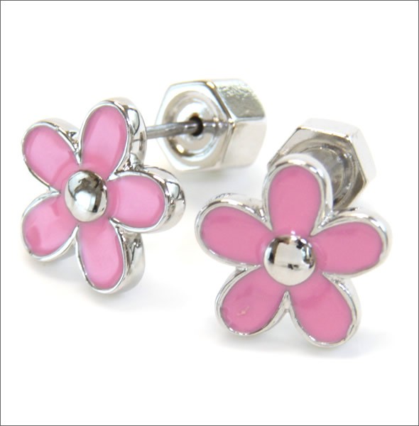 マークバイマークジェイコブス M0005901-679 BRIGHT ROSE Enamel Daisy Studs デイジーモチーフ エナメル ピアス