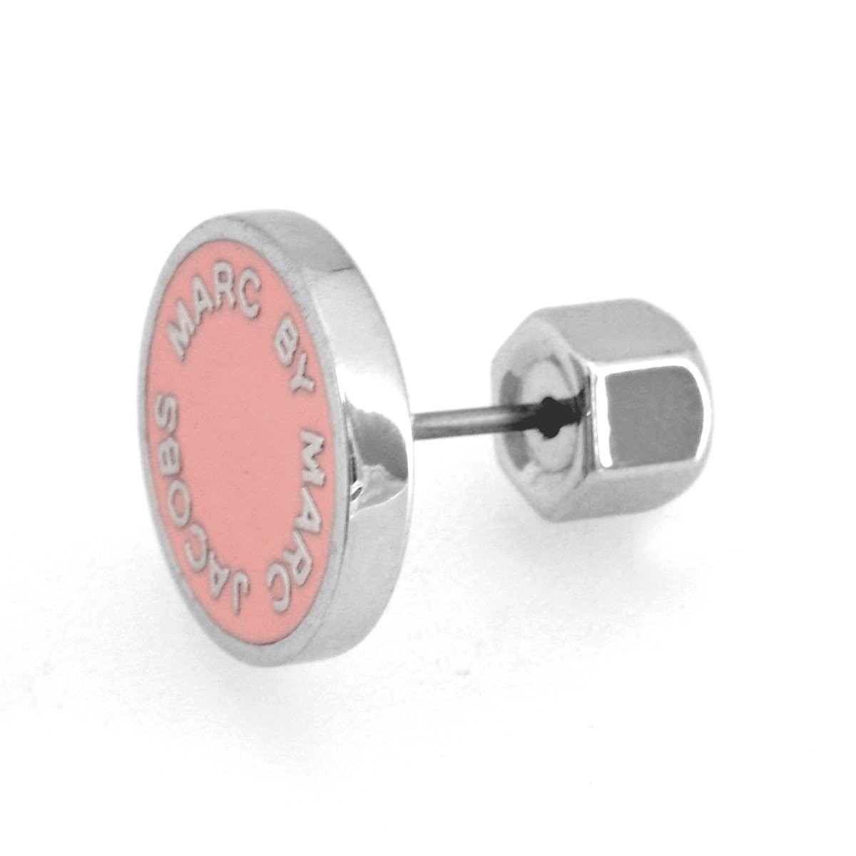 マークバイマークジェイコブス MARC BY MARC JACOBS M0003558-682 BLUSH Logo Disc-O Eenamel Logo Disc Studs エナメル ロゴ ディスク ピアス