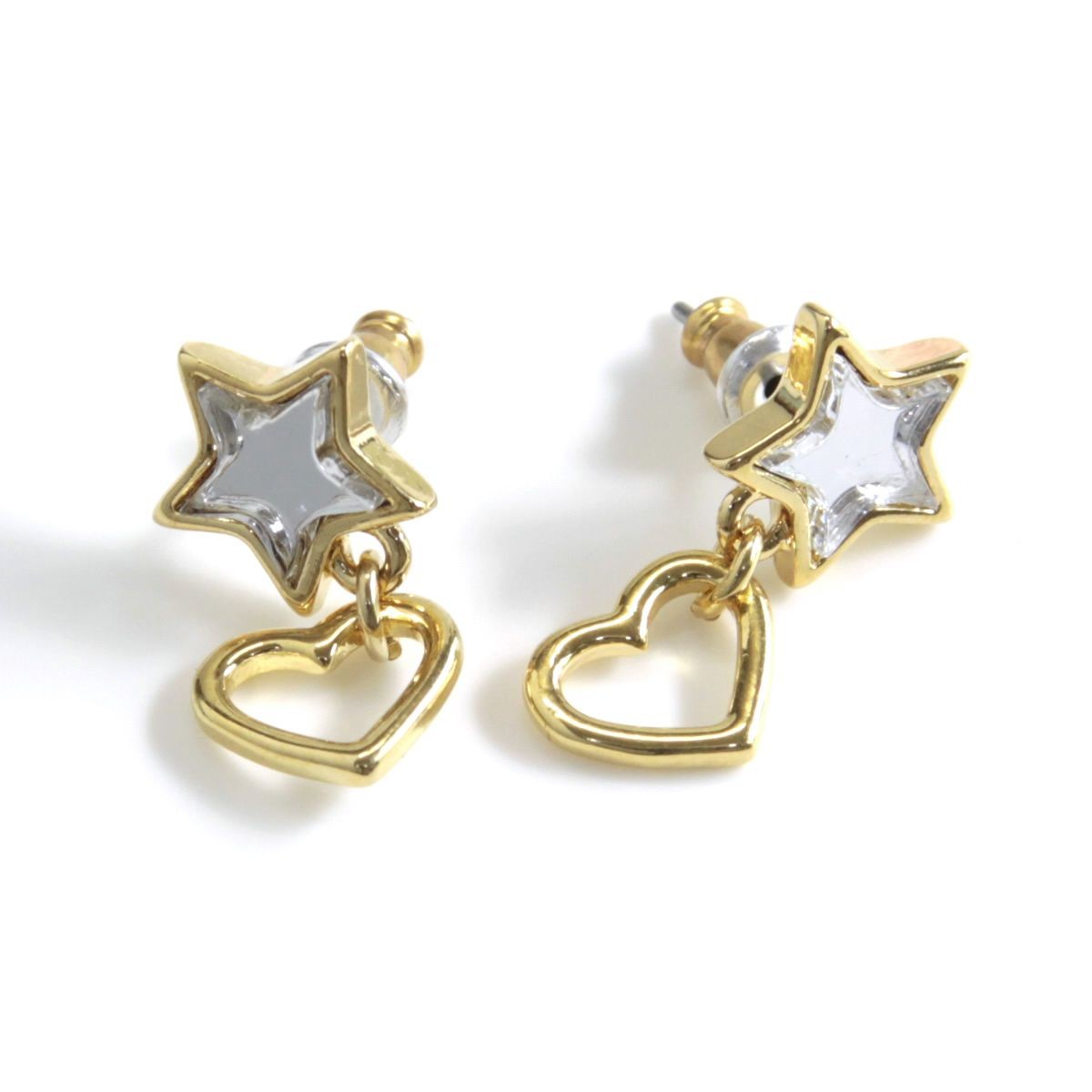 マークバイマークジェイコブス MARC BY MARC JACOBS M0004203-067 スターモチーフ ミラー＆ハート ピアス All Stars Star And Heart Studs