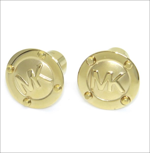 マイケルコース Logo Button Gold-Tone Earrings スタッズ ロゴ ボタン ピアス MKJ1666710