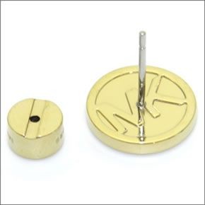 マイケルコース Pave Logo Gold-Tone Stud Earrings パヴェ ロゴディスク ピアス MKJ3351710