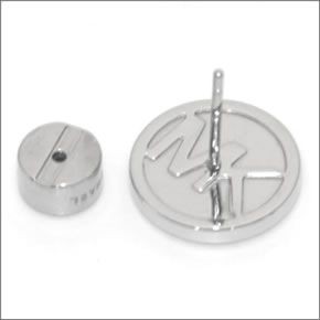 マイケルコース Pave Silver-Tone Stud Earrings パヴェ ロゴディスク ピアス MKJ3352040
