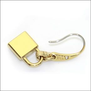マイケルコース Gold-Tone PadLock Earrings パドロック ドロップ ピアス MKJ3319710