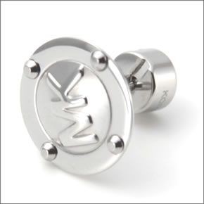 マイケルコース Logo Button Silver-Tone Earrings スタッズ ロゴ ボタン ピアス MKJ1667040