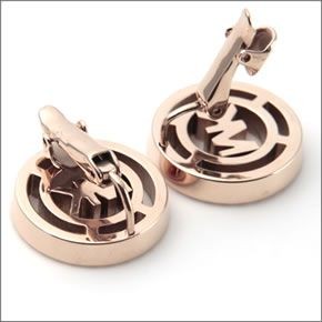 マイケルコース Pave Rose Gold-Tone Clip Earrings パヴェ ロゴ クリップ イヤリング MKJ4085791
