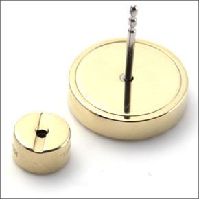 マイケルコース MKJ4275710 Pave Logo Gold-Tone Open Stud Earrings パヴェ ロゴ カットアウト ディスク ピアス