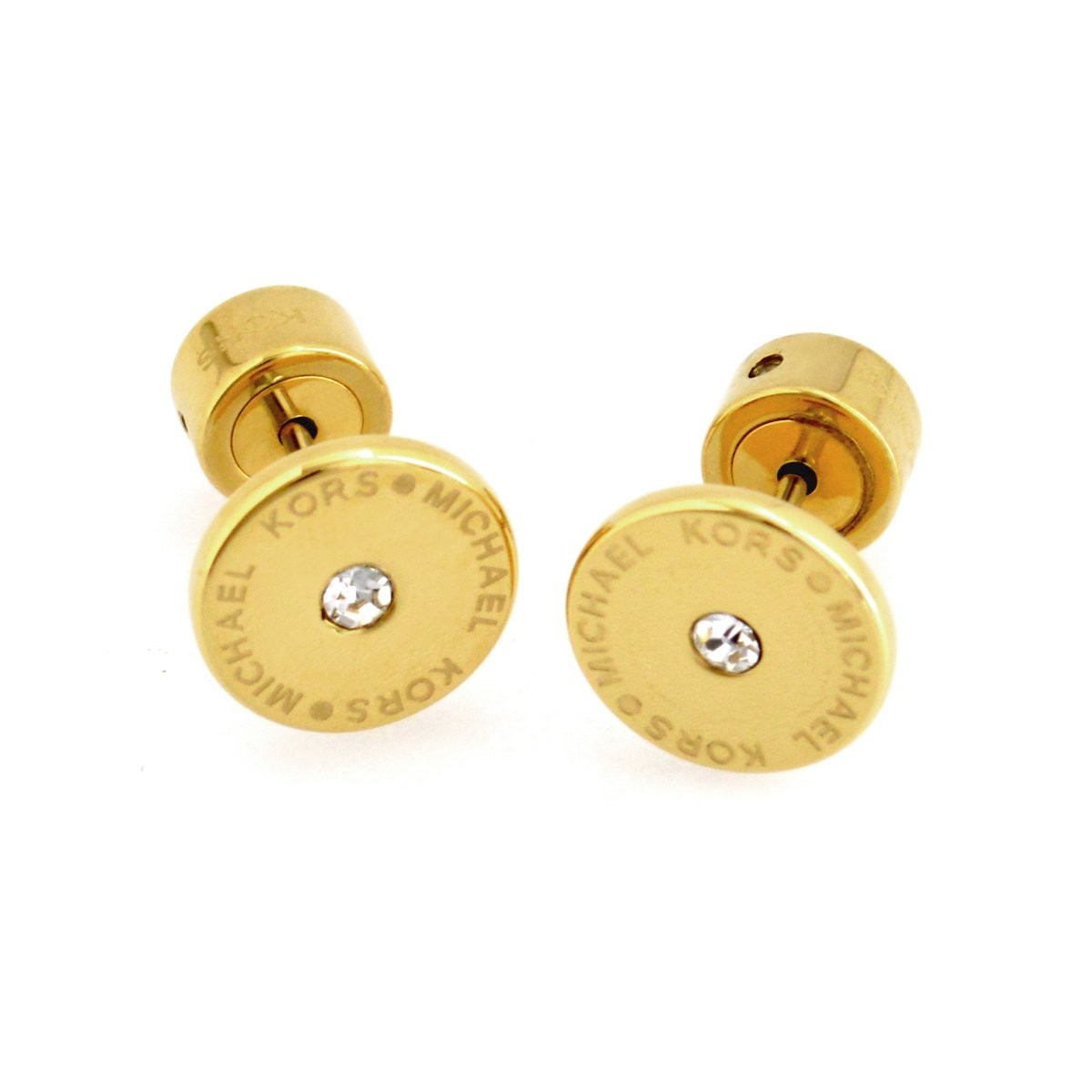 マイケルコース MICHAEL KORS MKJ4668710 Pave Gold-Tone Logo Stud Earrings パヴェ スタッド ピアス