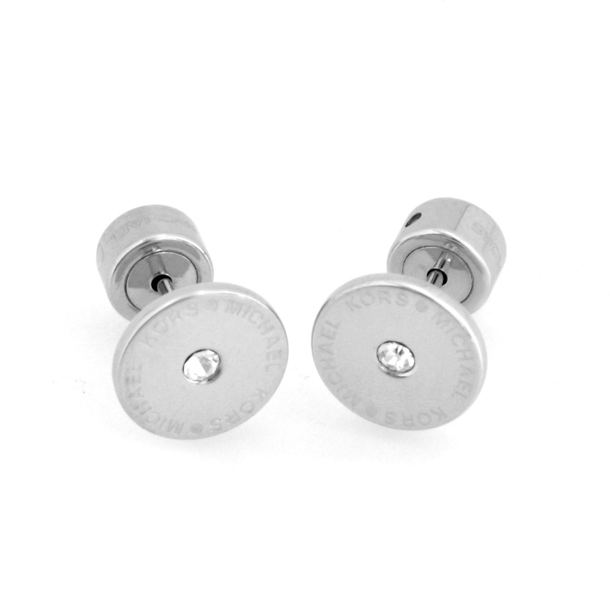 マイケルコース MICHAEL KORS MKJ4669040 Pave Silver-Tone Logo Stud Earrings パヴェ スタッド ピアス