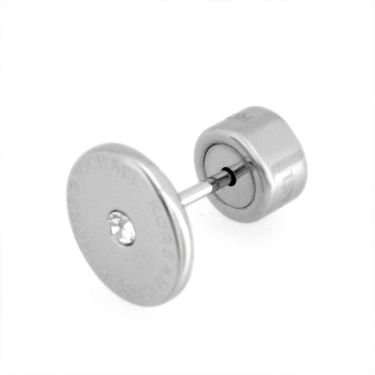 マイケルコース MICHAEL KORS MKJ4669040 Pave Silver-Tone Logo Stud Earrings パヴェ スタッド ピアス