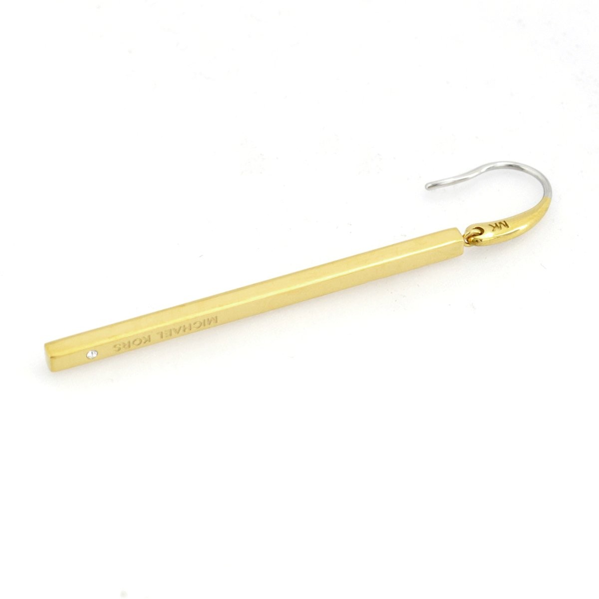 マイケルコース MICHAEL KORS MKJ4671710 Pave Gold-Tone Logo Bar Drop Earrings パヴェ バー ドロップ ピアス