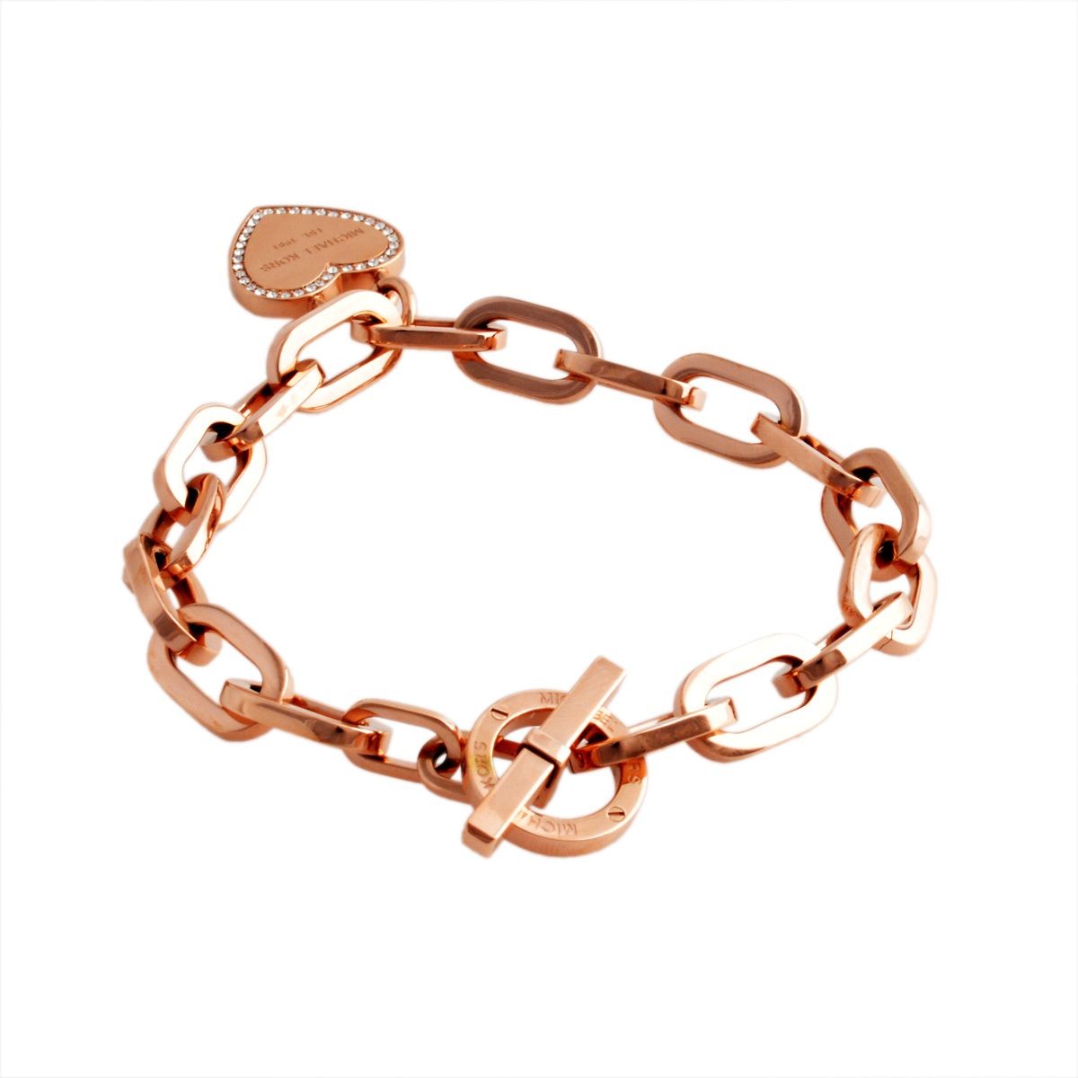 マイケルコース MICHAEL KORS MKJ5394791 パヴェ ハート チェーン ブレスレット Heritage