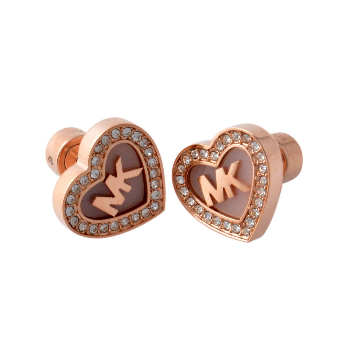 マイケルコース MICHAEL KORS MKJ5066791  パヴェ ハート MKロゴ スタッド ピアス