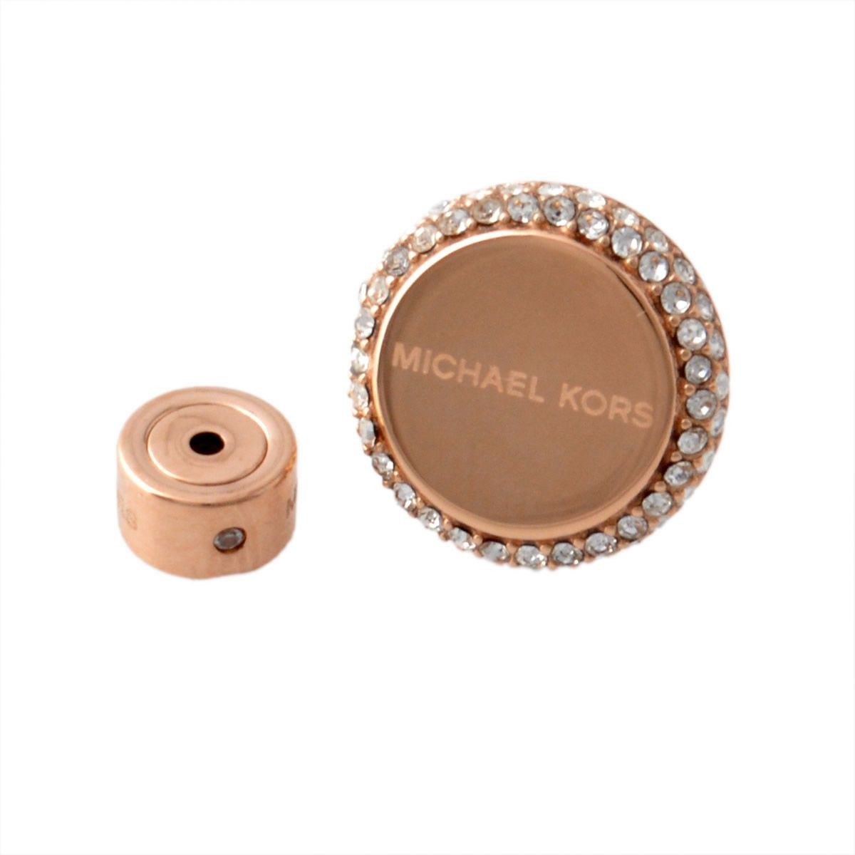マイケルコース MICHAEL KORS MKJ6183791  パヴェ ディスク スタッド ピアス