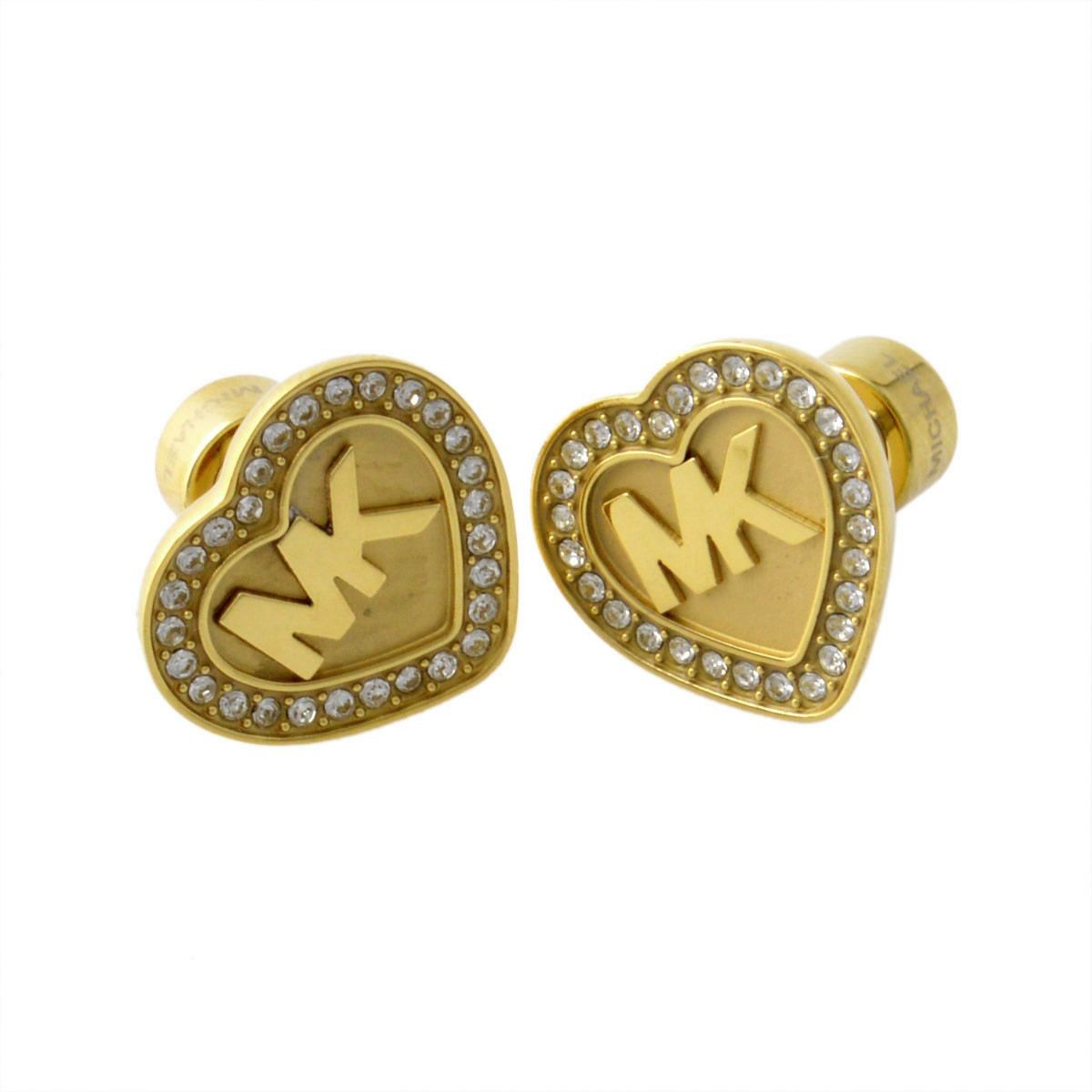 マイケルコース MICHAEL KORS MKJ6259710 Fulton Heart パヴェ ハート MKロゴ スタッド ピアス