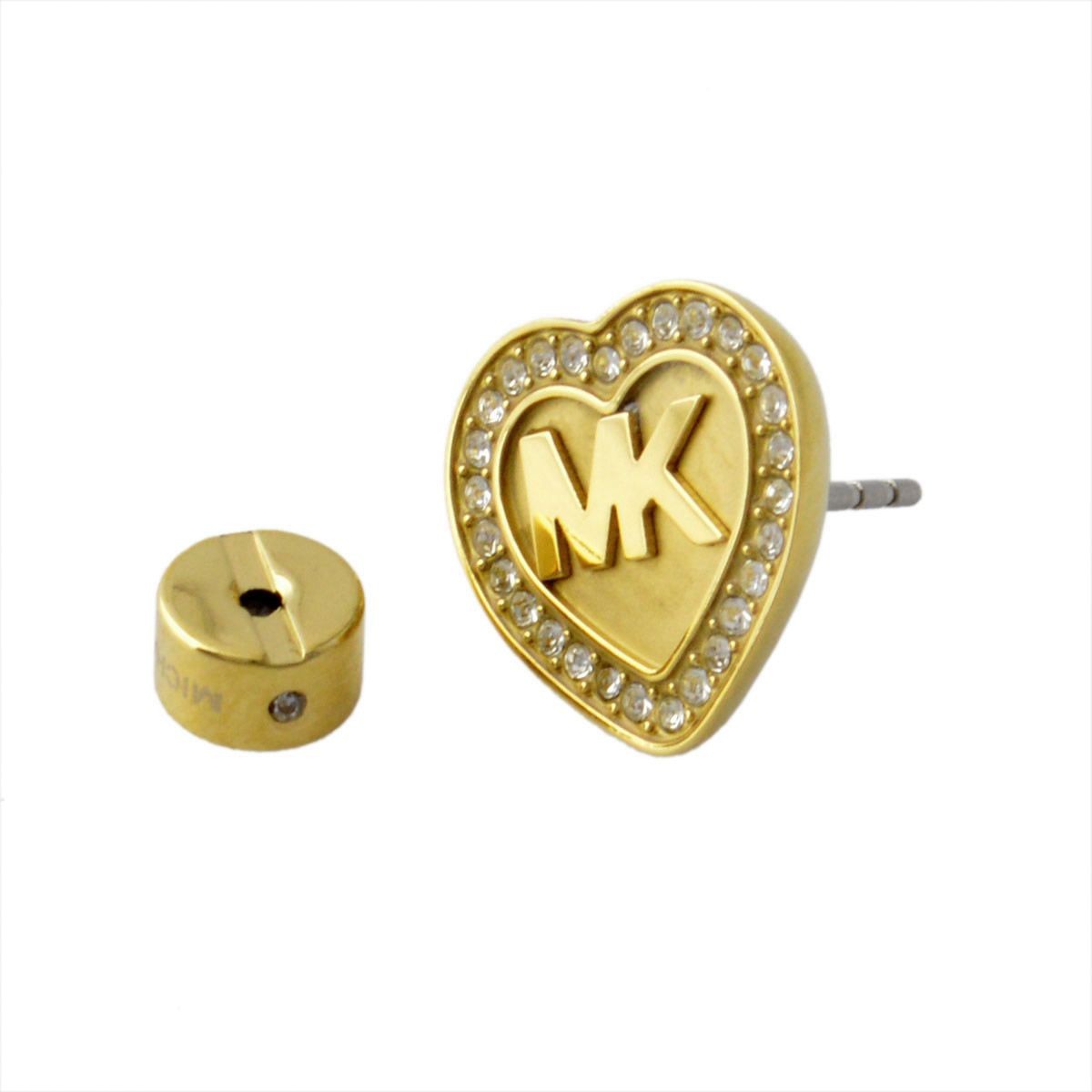 マイケルコース MICHAEL KORS MKJ6259710 Fulton Heart パヴェ ハート MKロゴ スタッド ピアス