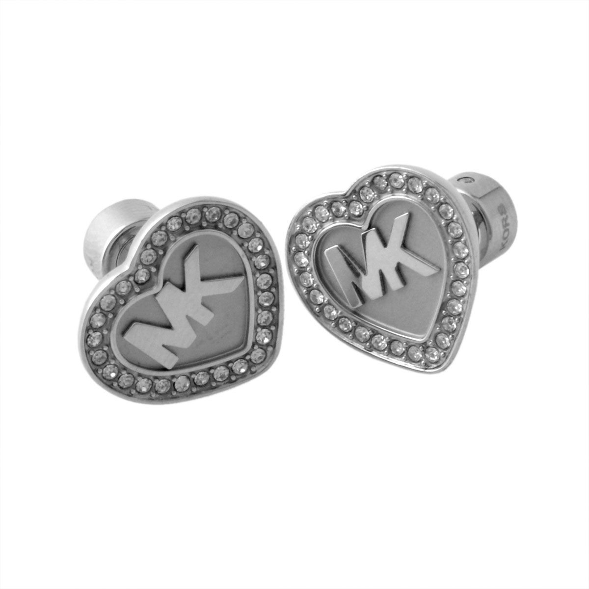 マイケルコース MICHAEL KORS MKJ6260040 Fulton Heart パヴェ ハート MKロゴ スタッド ピアス