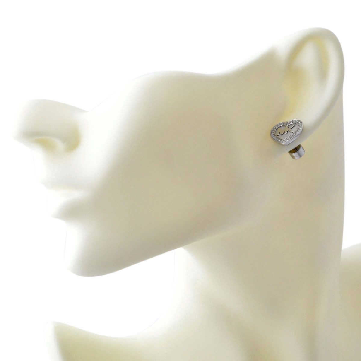 マイケルコース MICHAEL KORS MKJ6260040 Fulton Heart パヴェ ハート MKロゴ スタッド ピアス