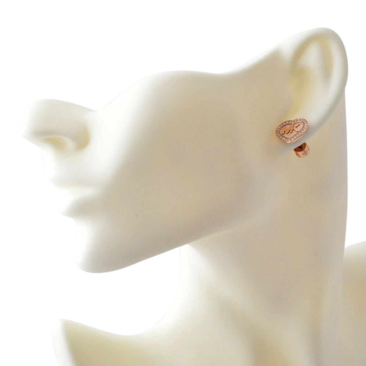 マイケルコース MICHAEL KORS MKJ6261791 Fulton Heart パヴェ ハート MKロゴ スタッド ピアス