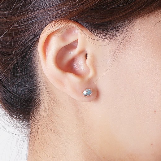 マレア リッチ Marea rich 17KJ-03 K10×ストーン スターフィッシュ スタッド ピアス Natural Starfish Pierced Earrings