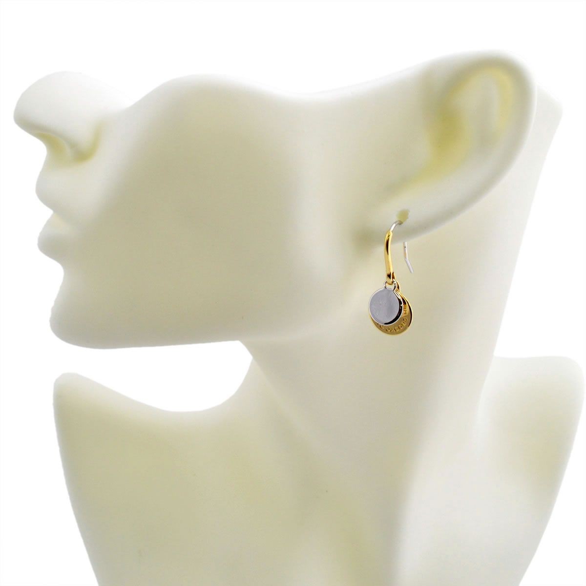 マークジェイコブス MARC JACOBS M0008536-716 Oro Multi Mixed Metal Logo Disc Earrings ロゴ ディスク ミックス メタル ピアス