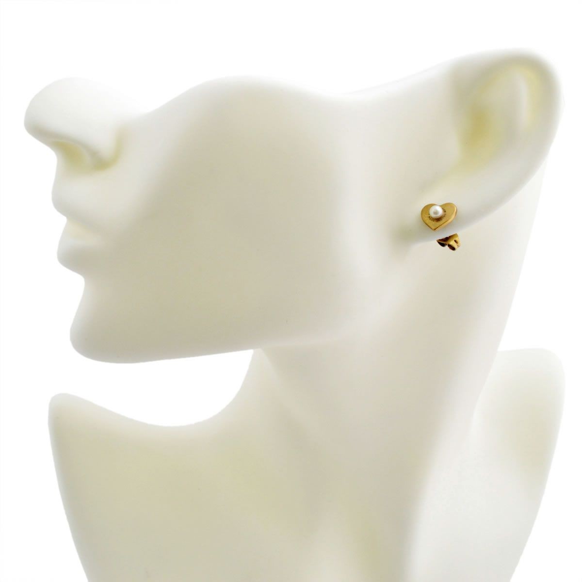 マークジェイコブス MARC JACOBS M0008660-795 Antique Gold Hearts Studs ロゴ パール ハート スタッド ピアス