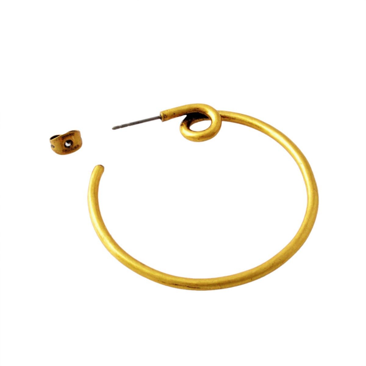 マークジェイコブス MARC JACOBS M0009713-795 Antique Gold ツイスト フープ ピアス Twisted Hoops