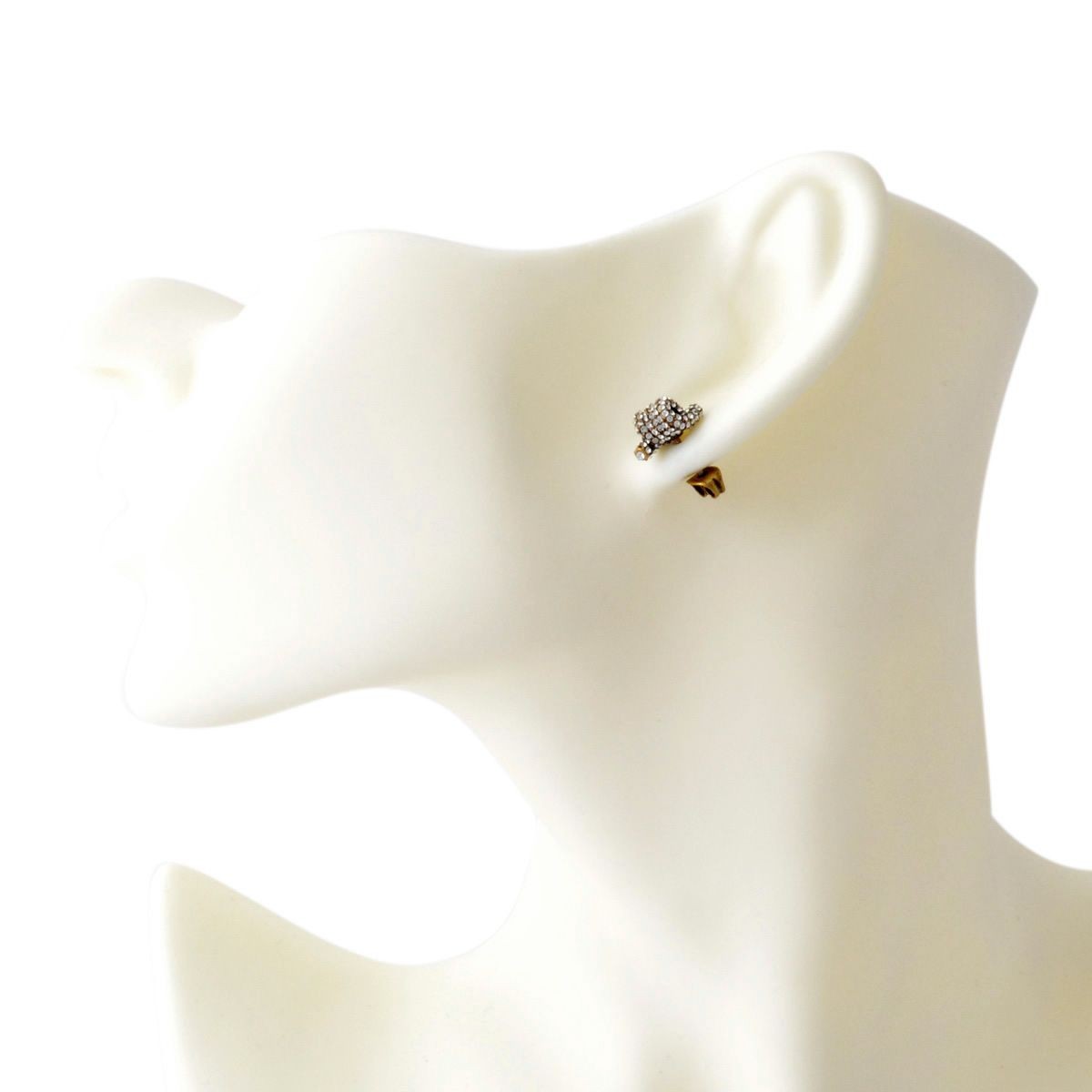 マークジェイコブス MARC JACOBS M0009729-992 Crystal/Antique Gold パヴェ ツイスト ピアス Pave Twisted Studs