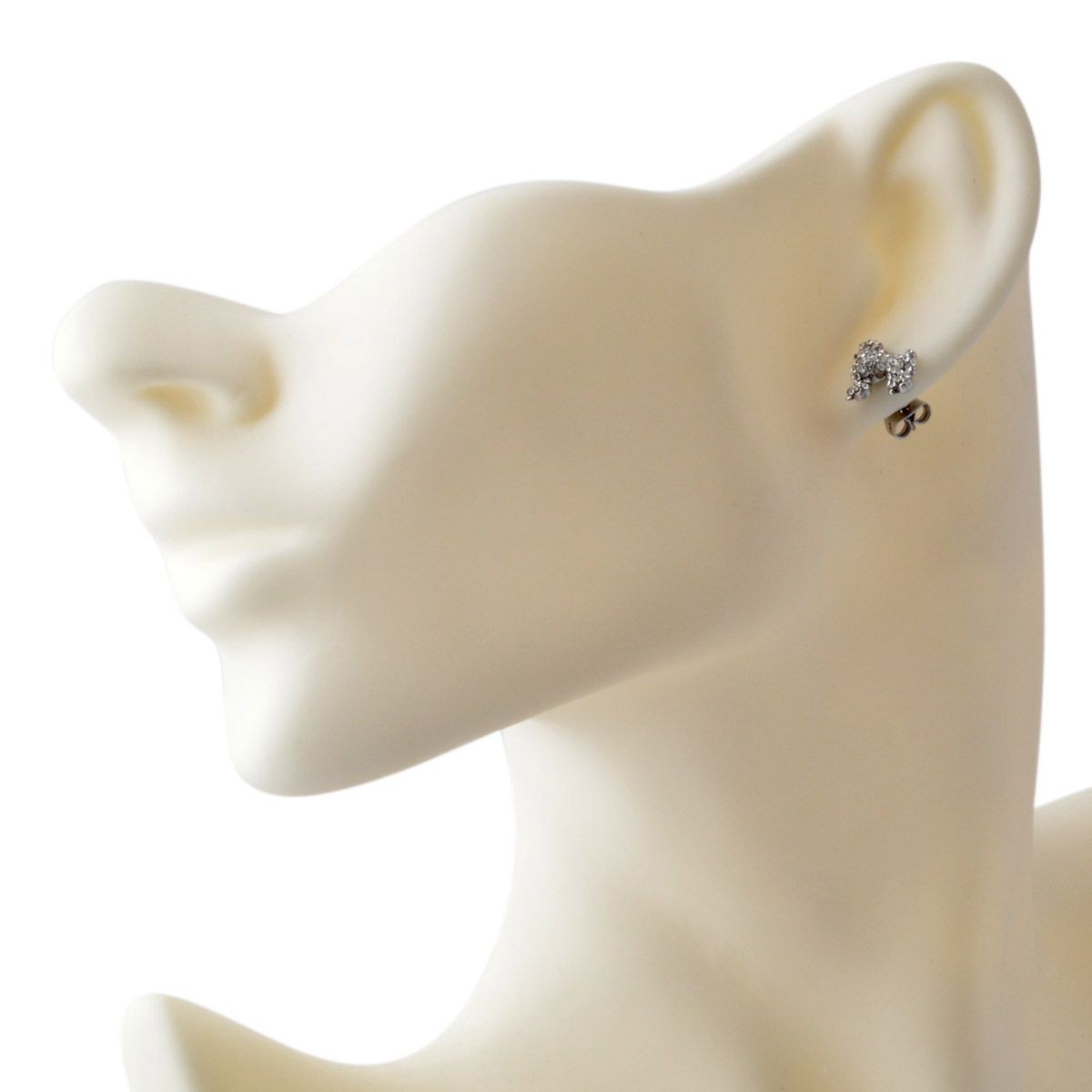 マークジェイコブス MARC JACOBS M0010474-969 Crystal/Antique Silver プードル パヴェ スタッド ピアス Charms Paradise Mini Poodle Studs