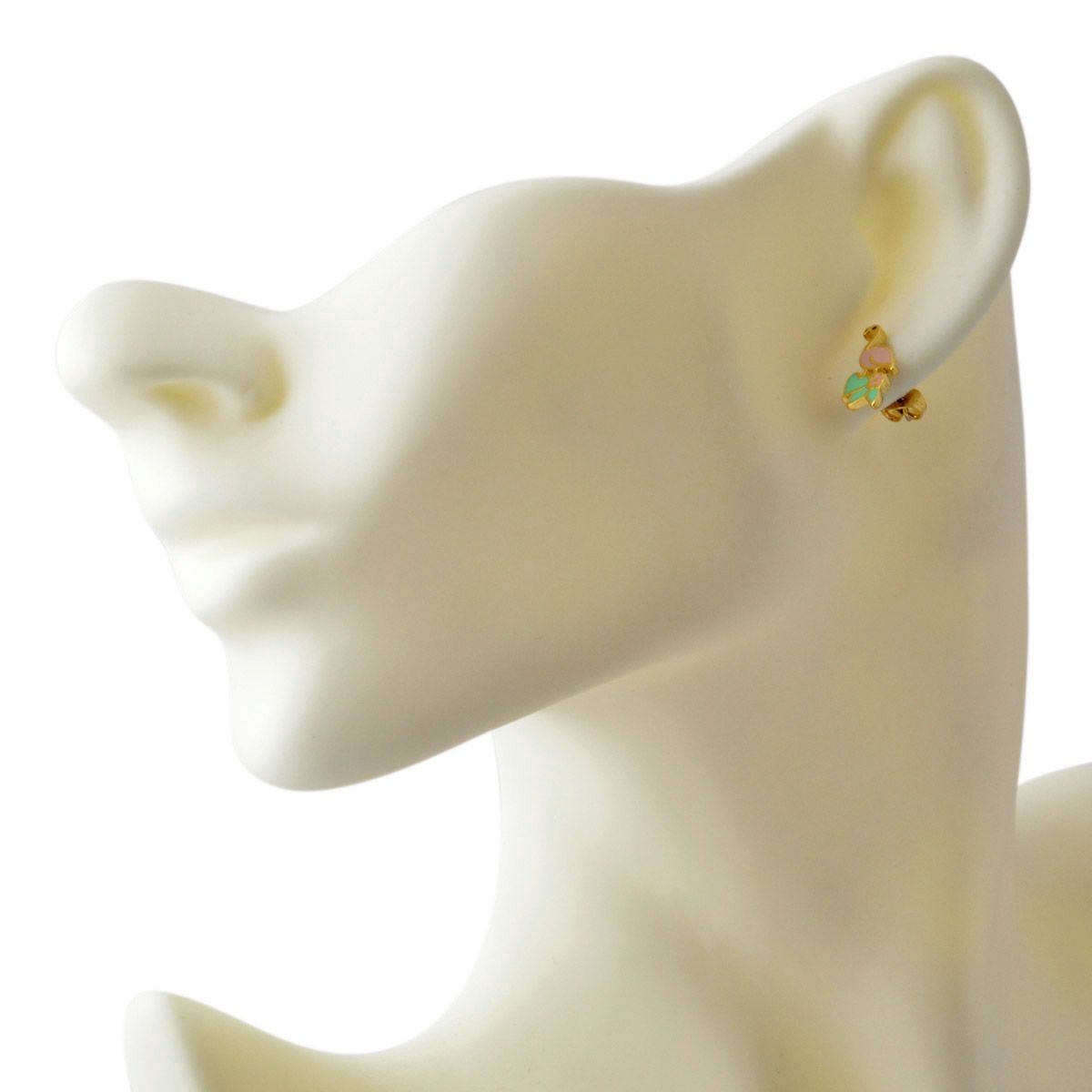 マークジェイコブス MARC JACOBS M0010634-651 Pink Multi フラミンゴモチーフ スタッド ピアス 鳥バード Charms Paradise Flamingo Studs