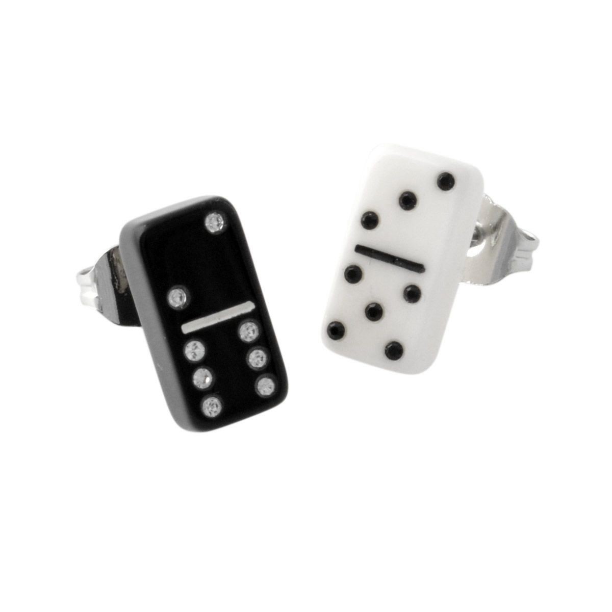 マークジェイコブス MARC JACOBS M0010748-002 Black Multi ドミノモチーフ スタッド ピアス Charms Paradise Mini Domino Studs