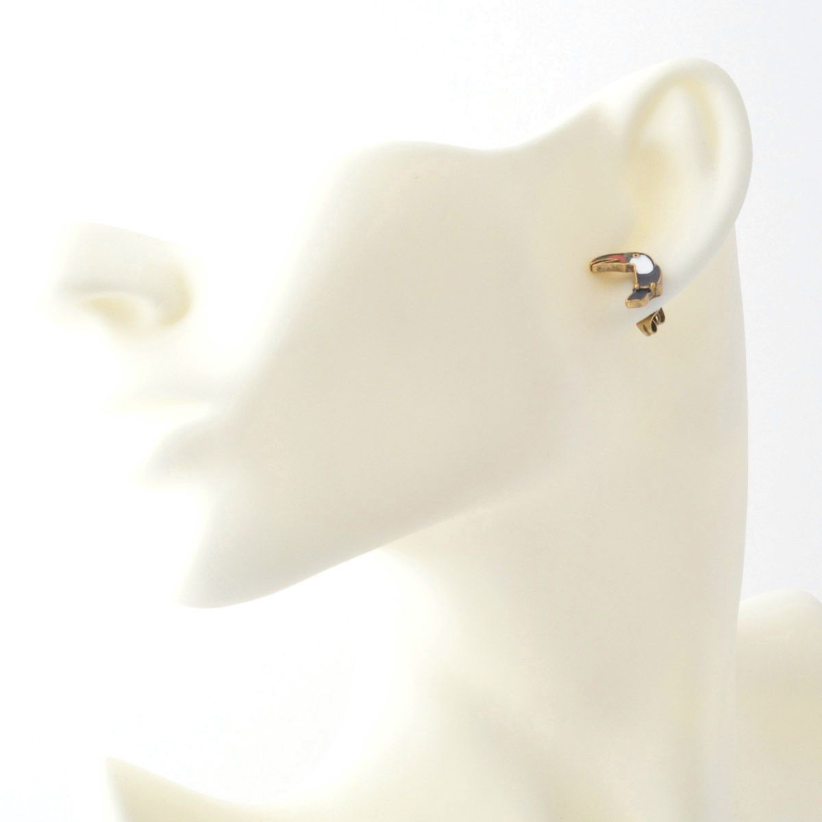 マークジェイコブス MARC JACOBS M0010471-002 Black Multi  オウムモチーフ スタッド ピアス 鳥バード Charms Paradise Parrot Studs