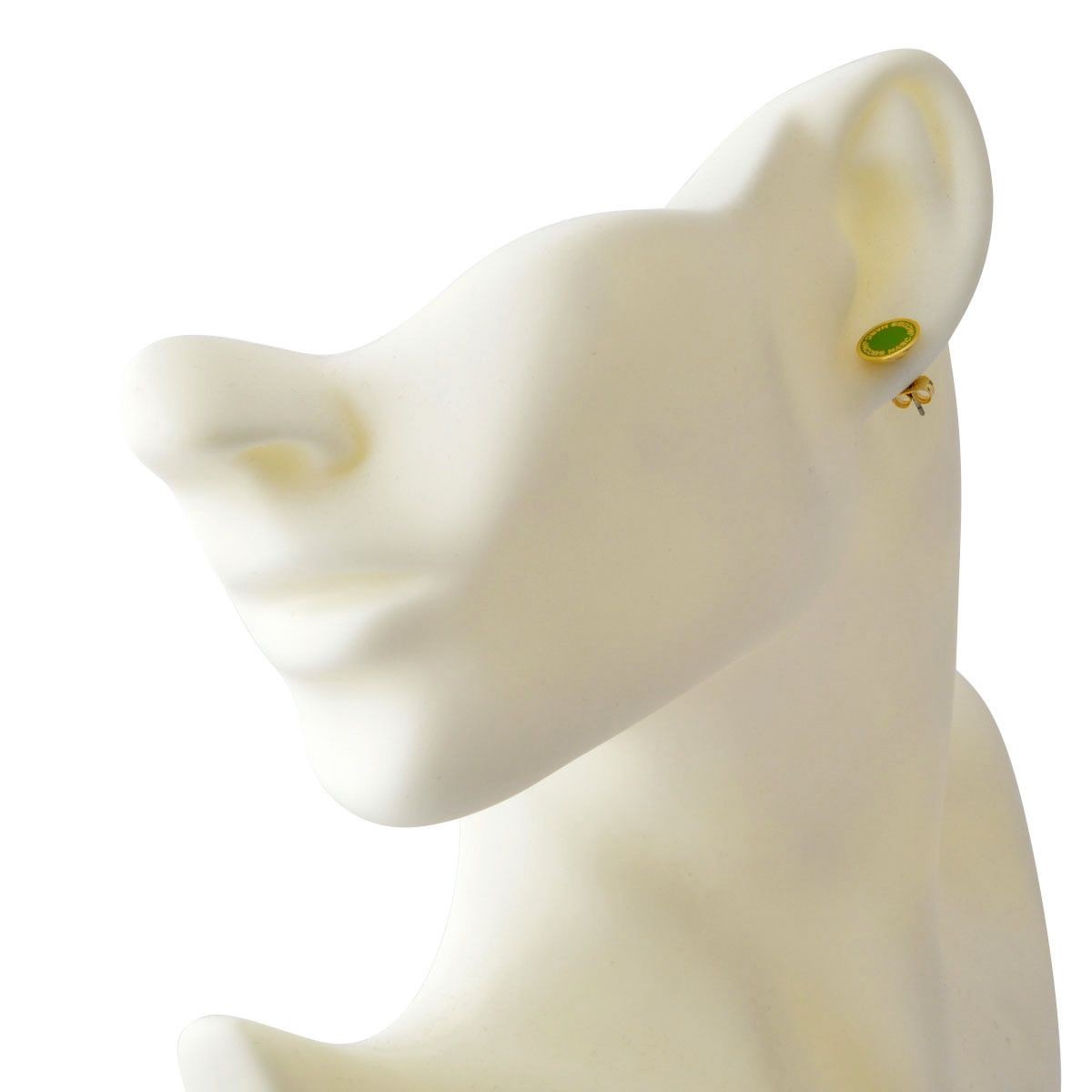 マークジェイコブス MARC JACOBS M0008544-300 Green ロゴ ディスク エナメル スタッド ピアス Logo Disc Enamel Studs