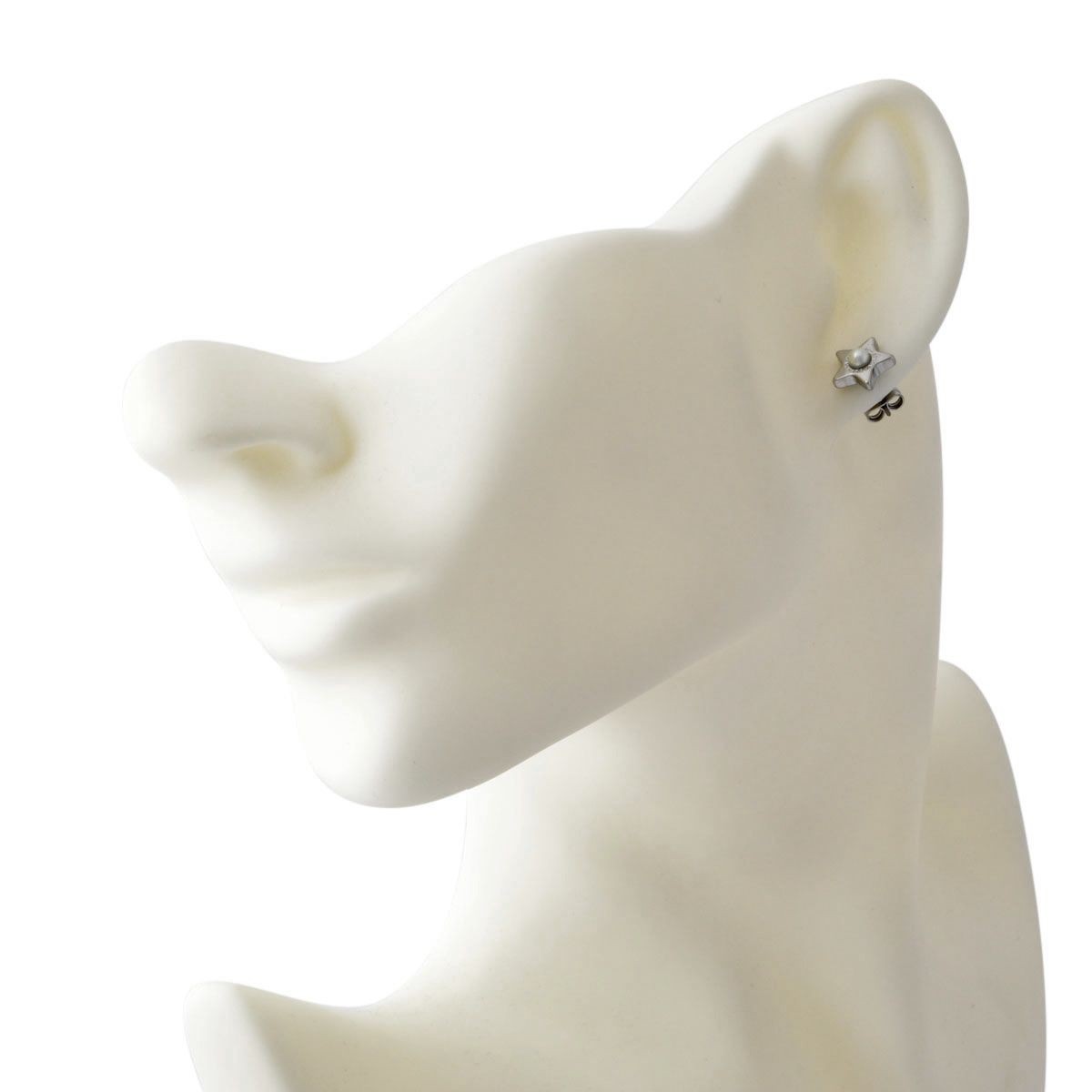 マークジェイコブス MARC JACOBS M0009237-118 Cream/Antique Silver ロゴ パール スター 星モチーフ スタッド ピアス  Charms Flat Pearl Star Studs