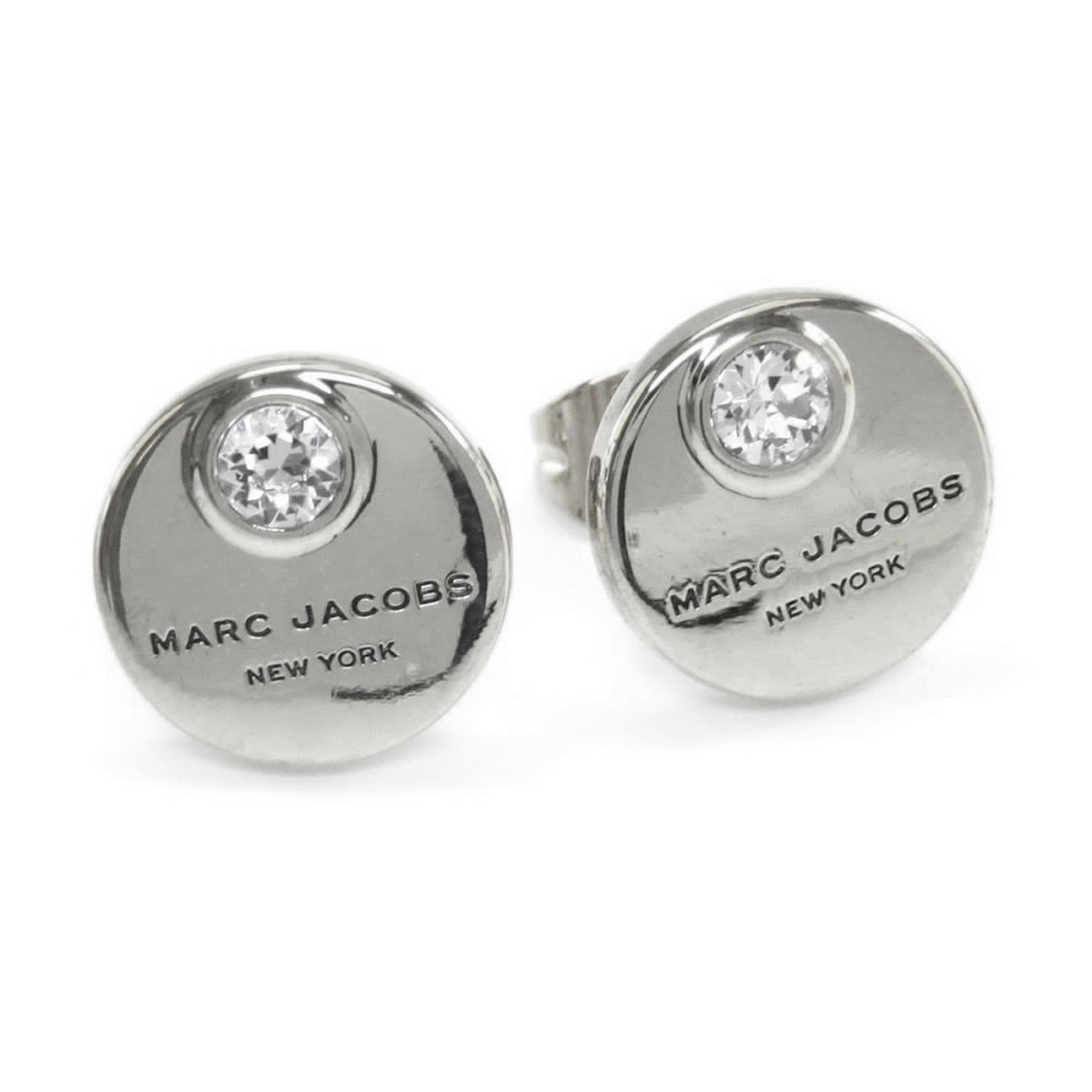 マークジェイコブス MARC JACOBS M0009789-169 Crystal/Silver  コイン クリスタル スタッド ピアス MJ Coin Studs