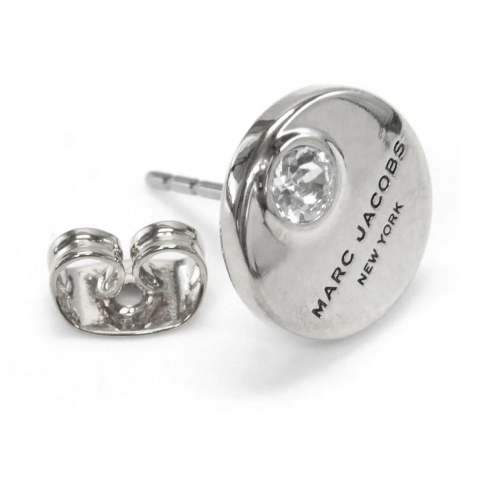 マークジェイコブス MARC JACOBS M0009789-169 Crystal/Silver  コイン クリスタル スタッド ピアス MJ Coin Studs