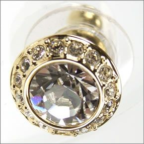スワロフスキー Angelic Gold クリスタル パヴェ ピアス 1081941