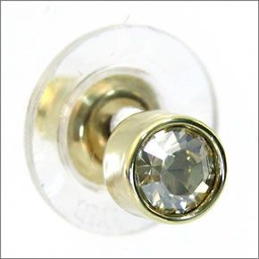 スワロフスキー Harley Golden Shadow ゴールデンシャドウ/ クリア クリスタル ピアス 2個（2ペア）セット 1092467