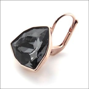 スワロフスキー Brief トリリオンカット シルバーナイト・クリスタル ピアス 5098376