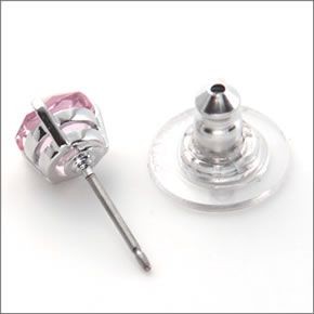 スワロフスキー Solitaire ピンク・クリスタル ピアス 5112158